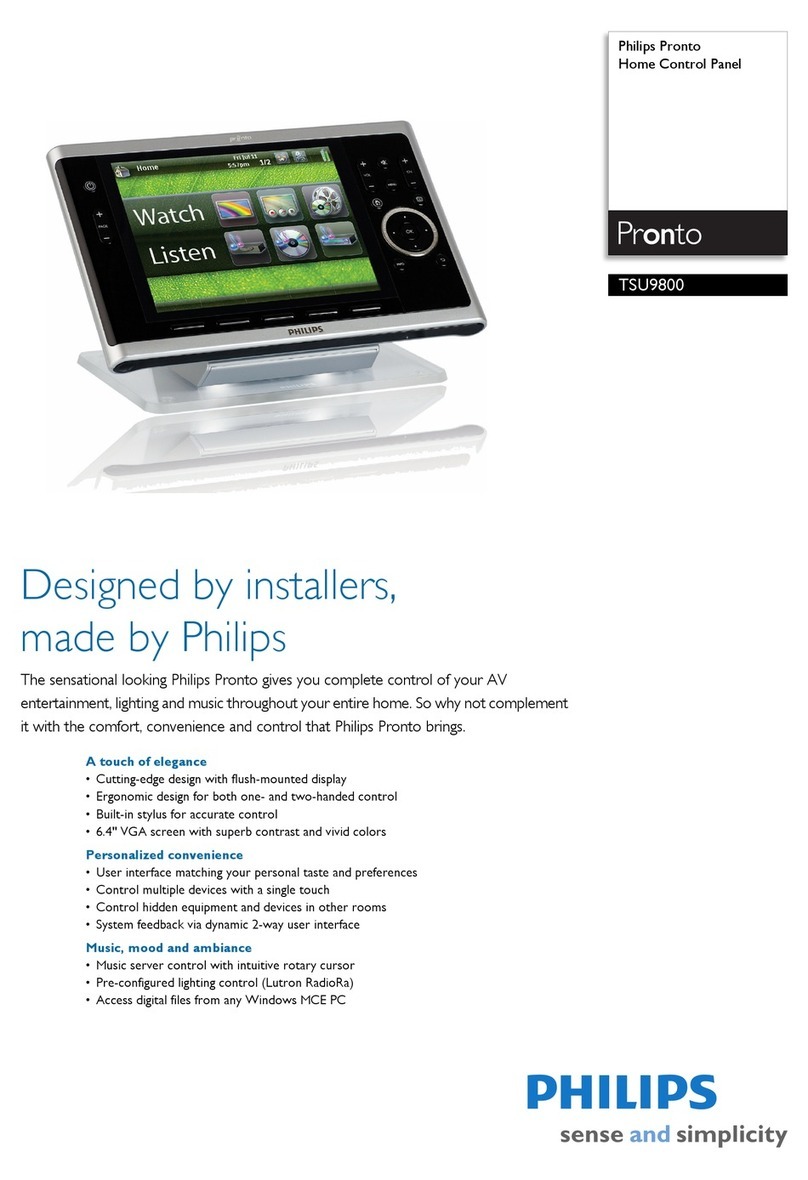 Philips ProntoTSU9800 User manual