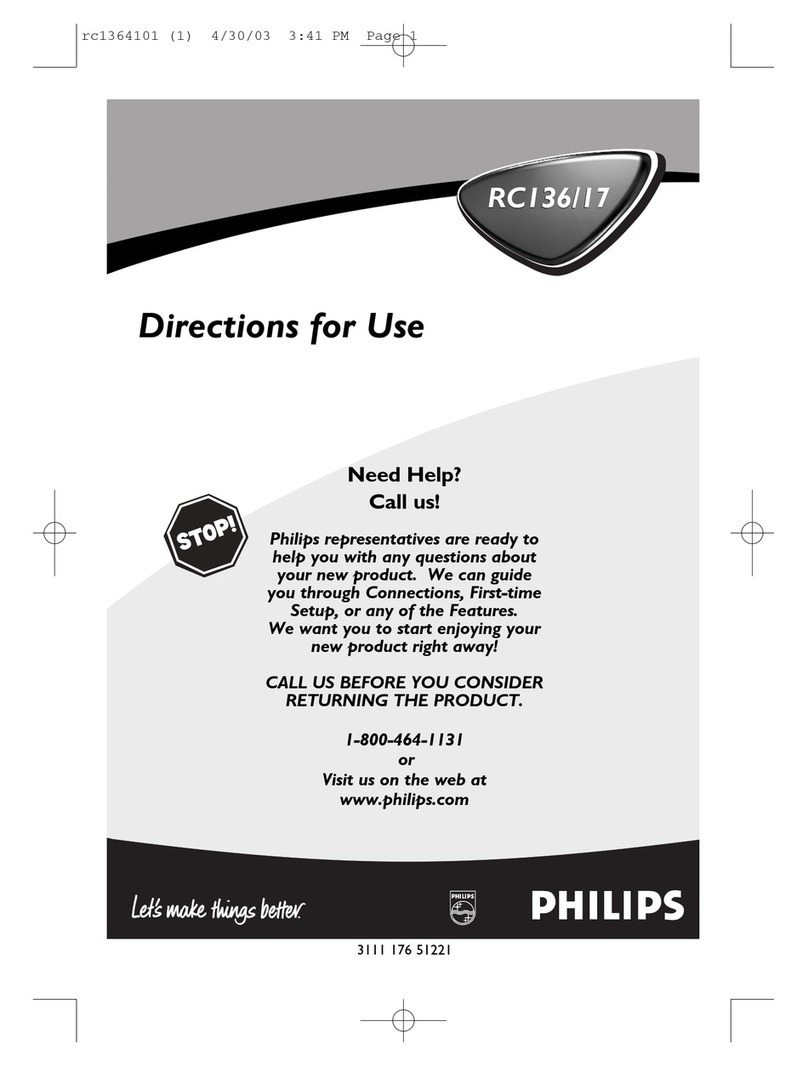 Philips RC136/17 Manual