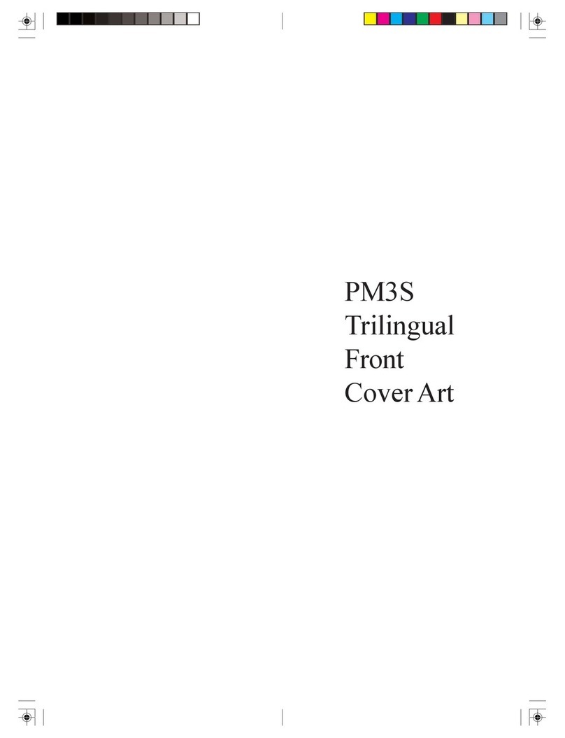 Philips PM3S product manual