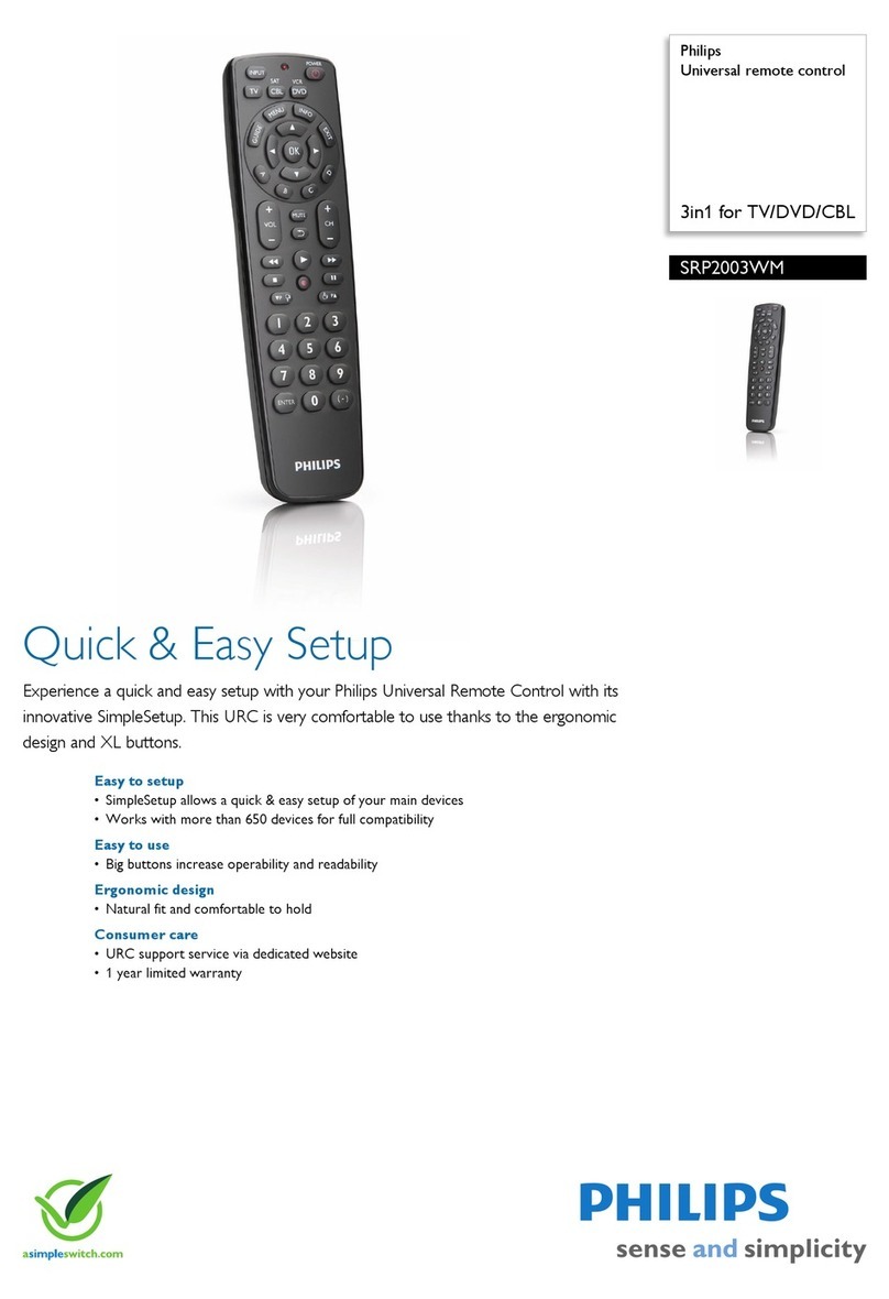 Philips SRP2003WM/17 Specifications