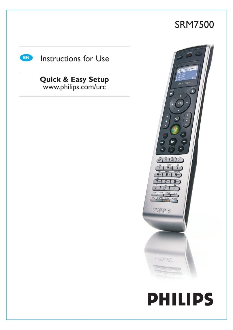 Philips SRM7500 User manual Philips SRM7500 User manual