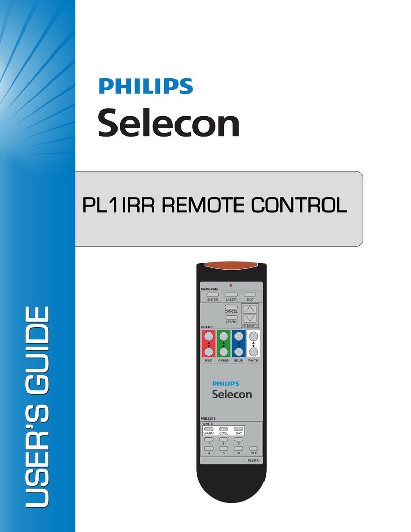 Philips SELECON PL1IRR user guide