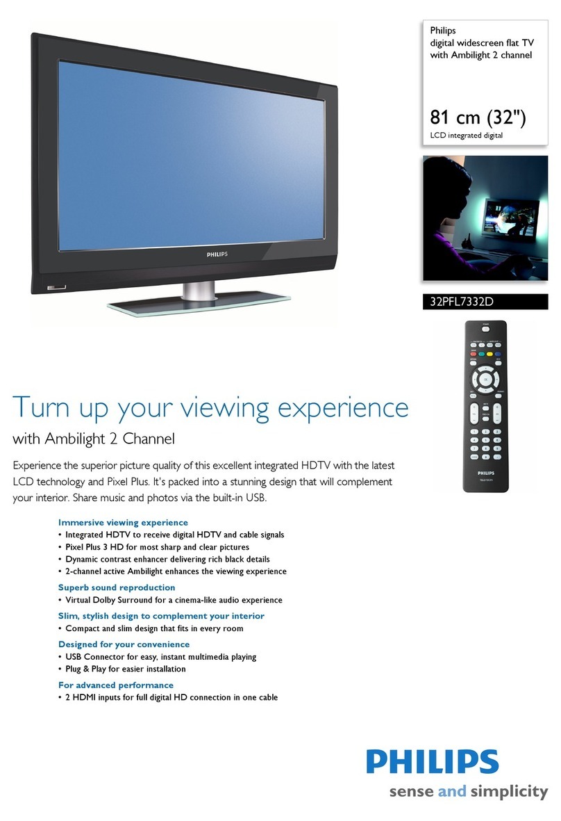 Philips 32PFL7332D User manual