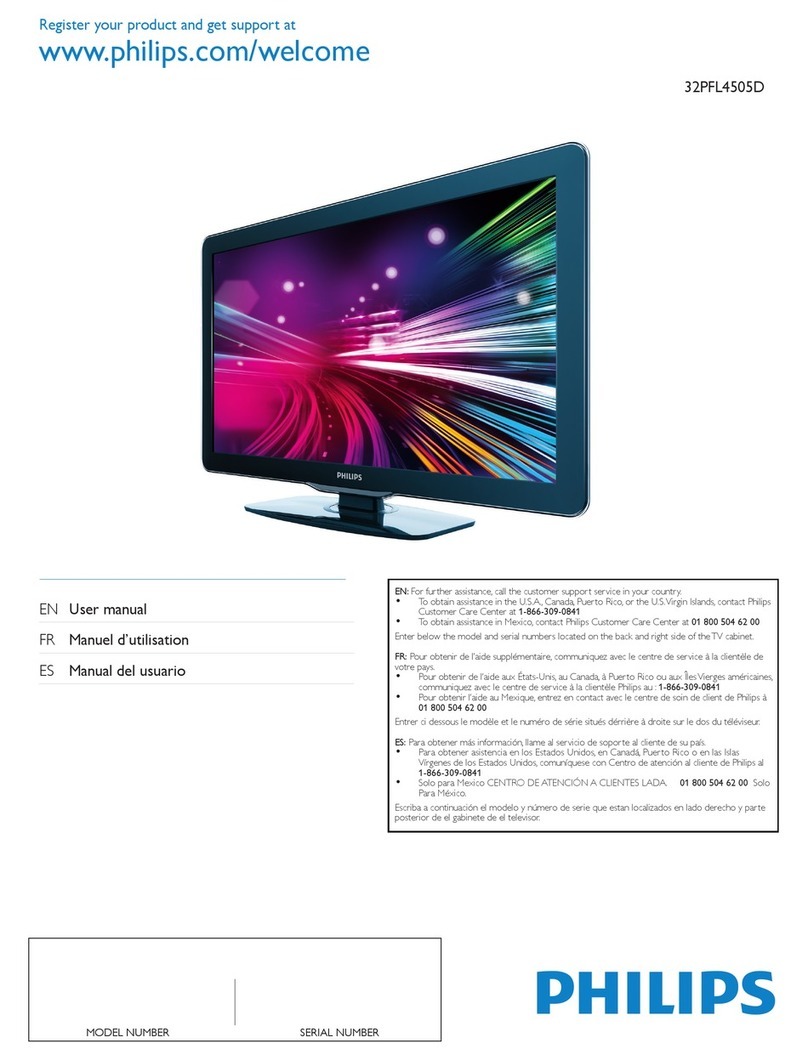 Philips 32PFL4505D User manual