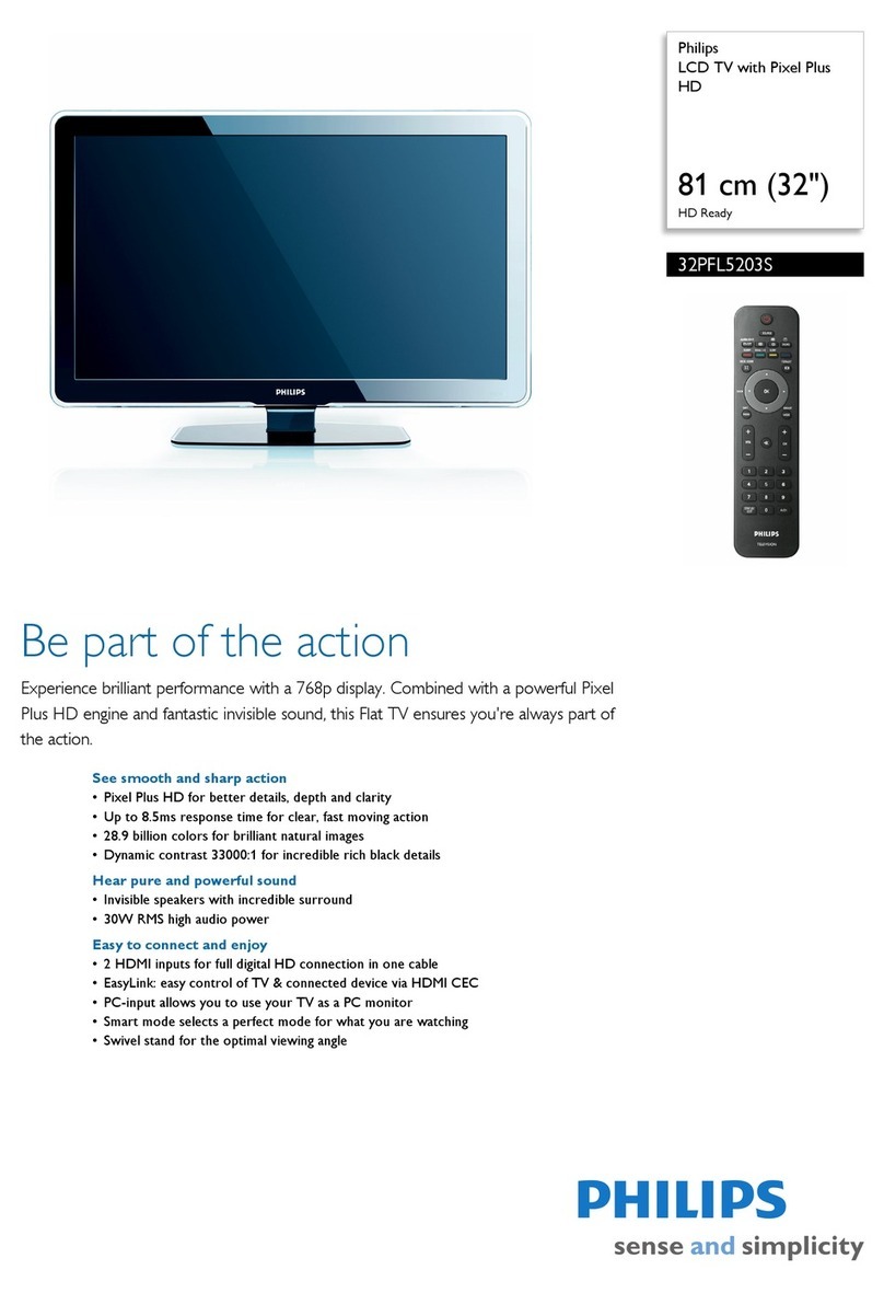 Philips 32PFL5203S/98 Specifications