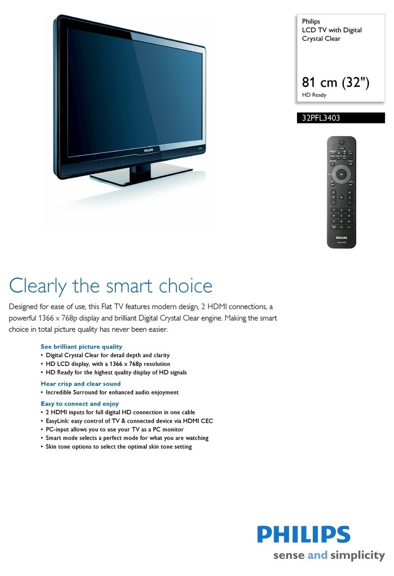 Philips 32PFL3403 User manual