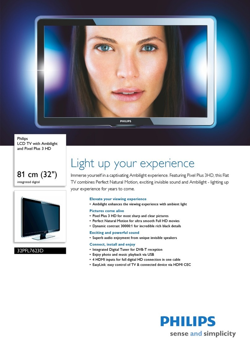 Philips 32PFL7623D User manual