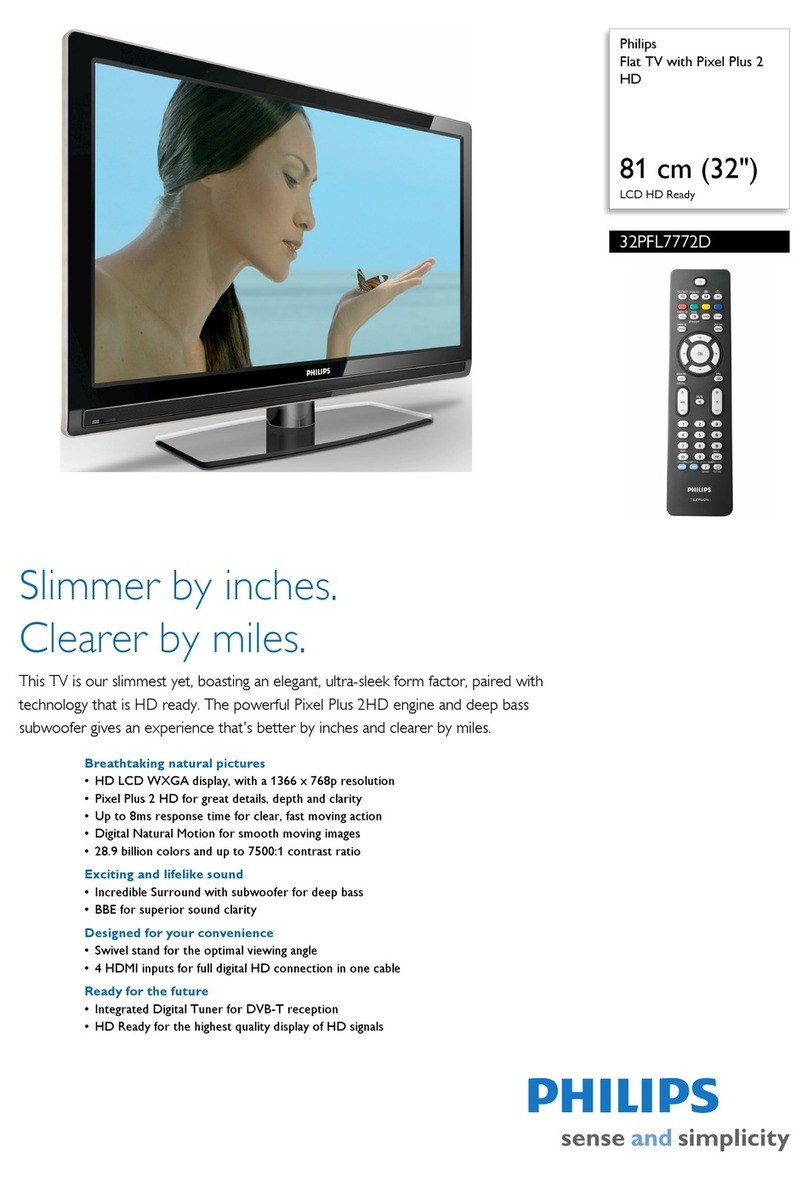 Philips 32PFL7772D User manual