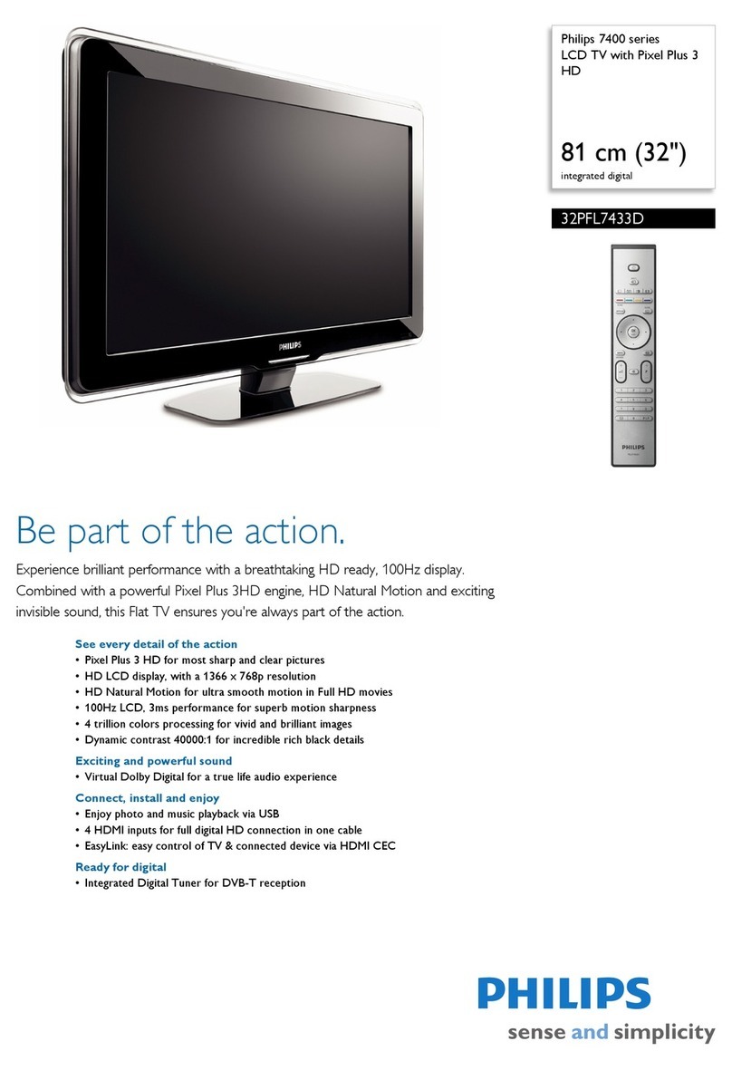 Philips 32PFL7433D User manual