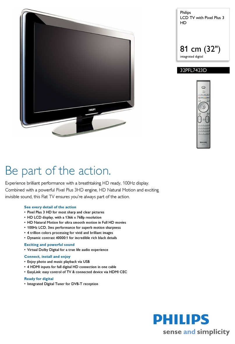 Philips 32PFL7423D/12 User manual