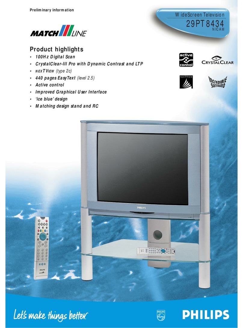 Philips Matchline 29PT8434 User manual