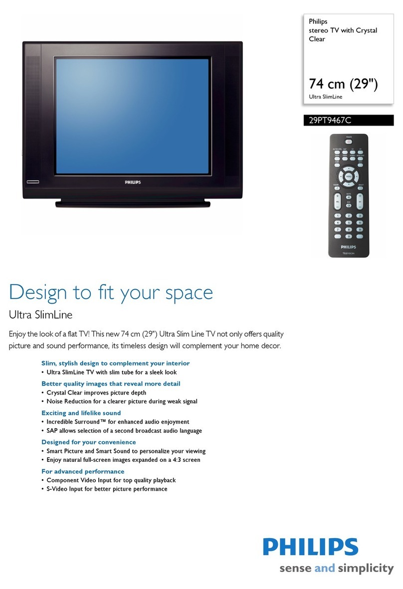Philips 29PT9467C Specification sheet