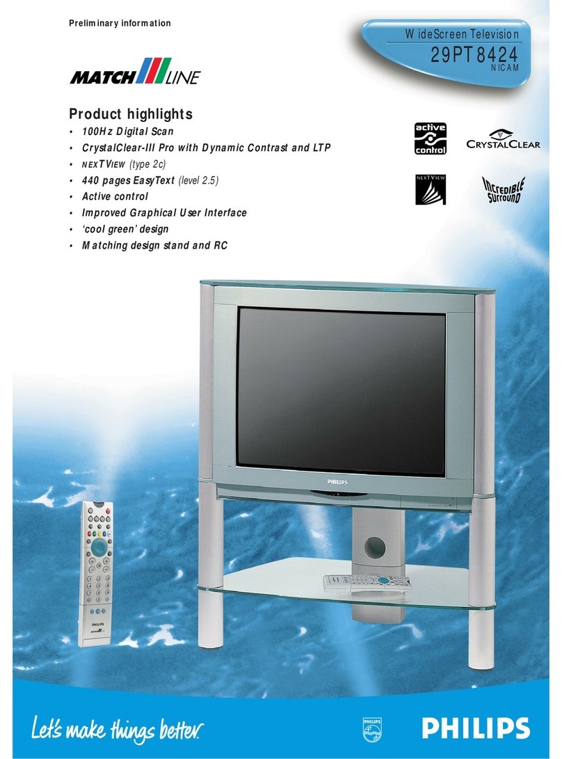 Philips Matchline 29PT8424 User manual