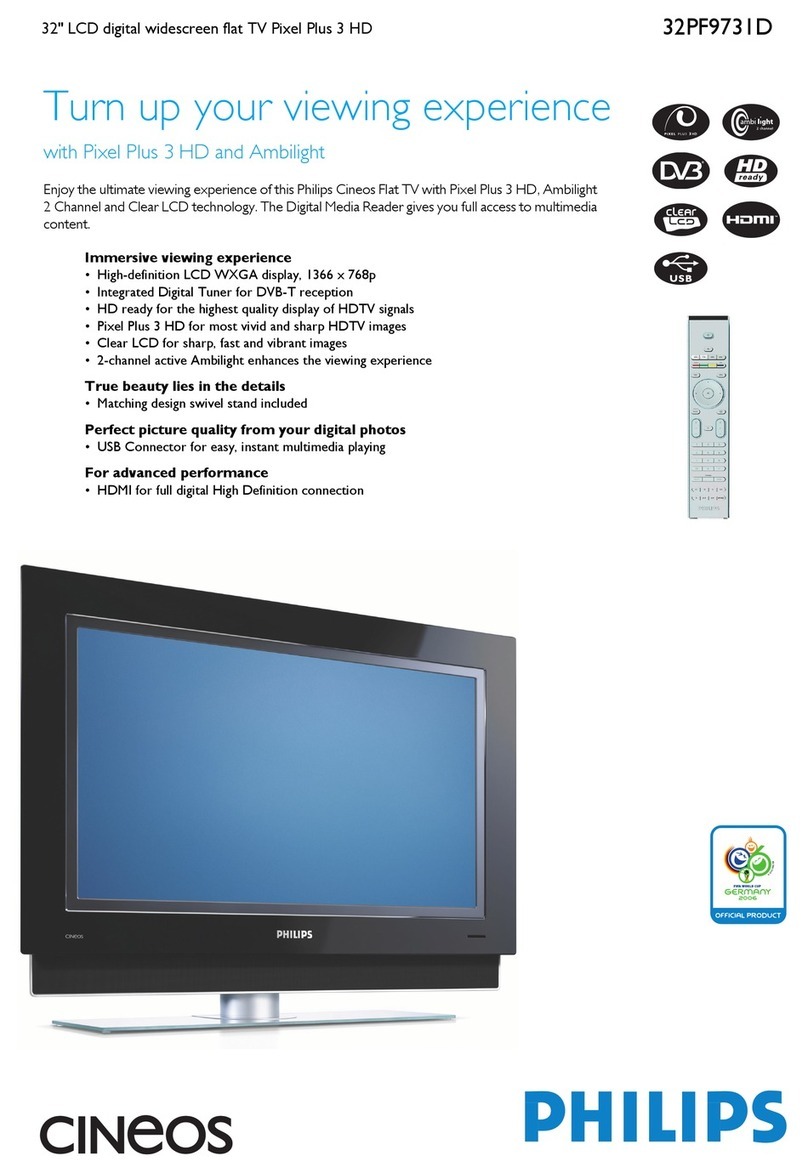 Philips Cineous 32PF9731D User manual