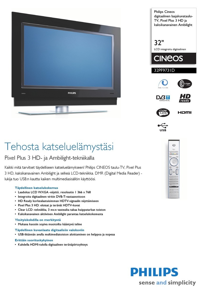 Philips Cineous 32PF9731D User manual