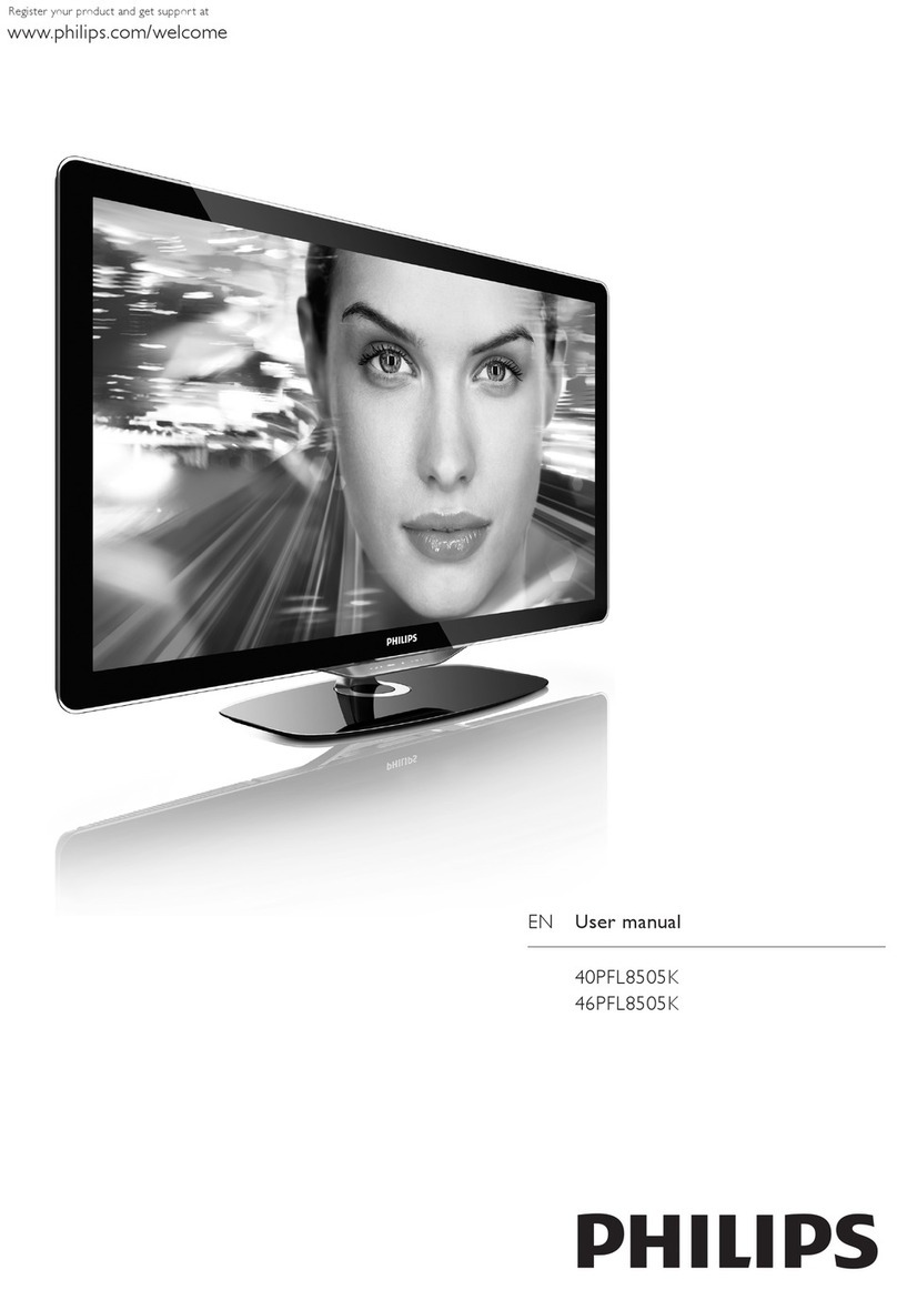 Philips 40PFL8505K User manual