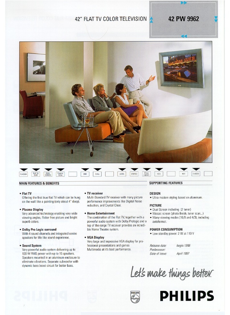 Philips 42 PW 9962 User manual