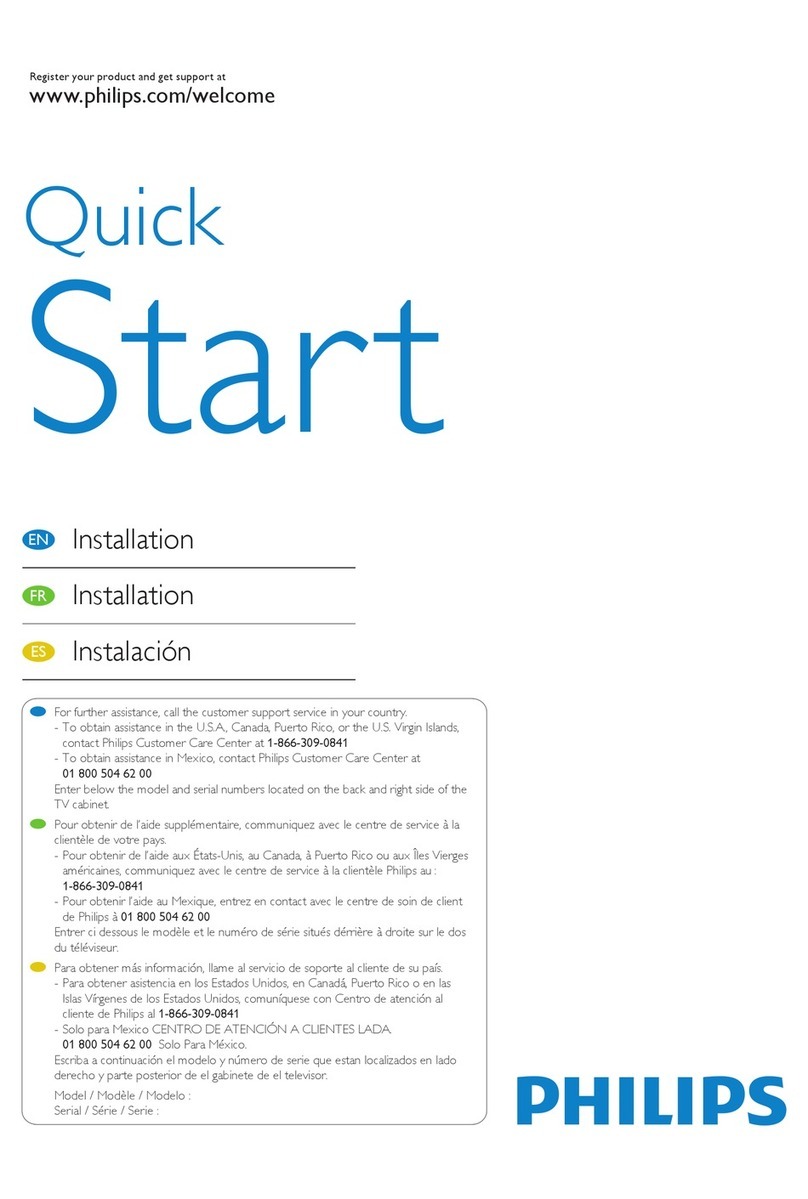 Philips 40PFL7705D/F7 quick start guide
