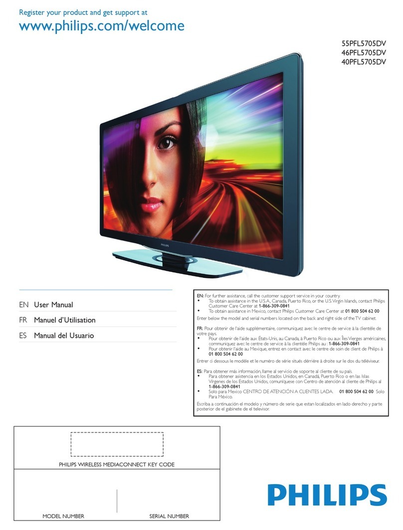 Philips 40PFL5705DV User manual