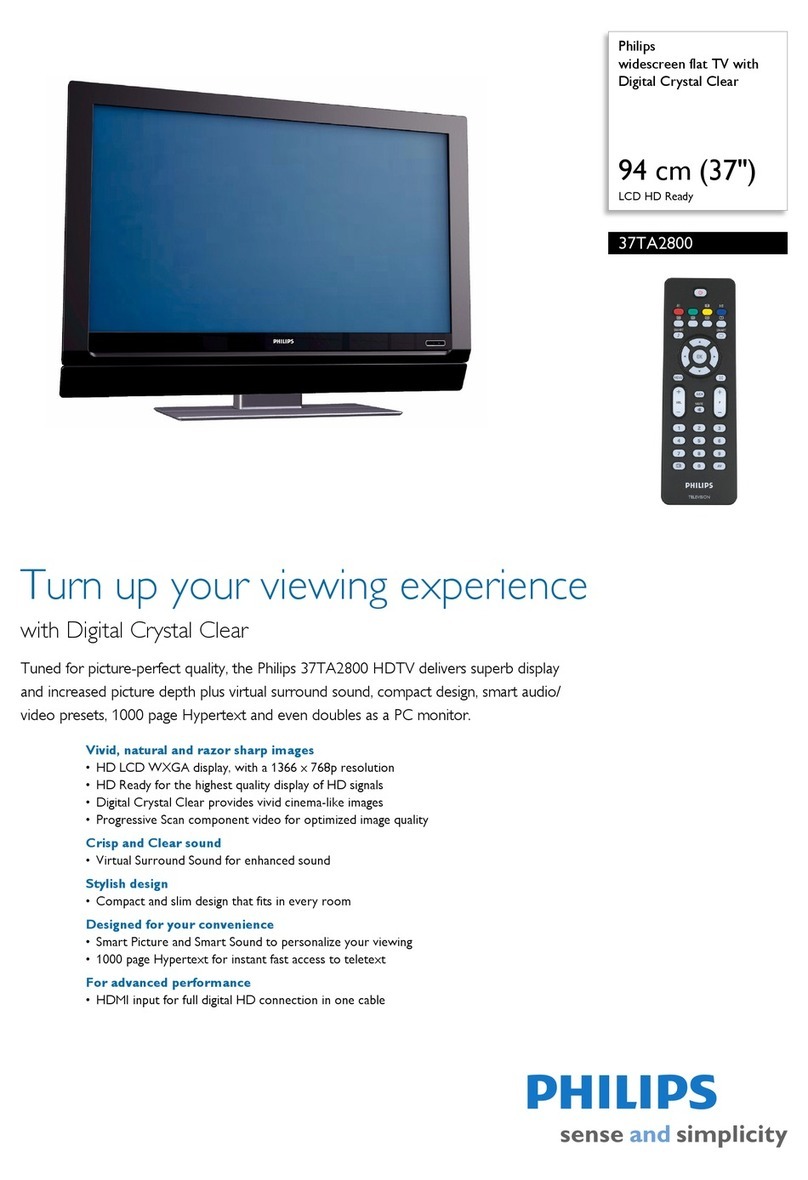Philips 37TA2800 Specifications