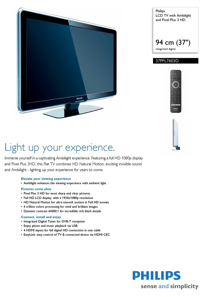 Philips 37PFL7603D/10 User manual