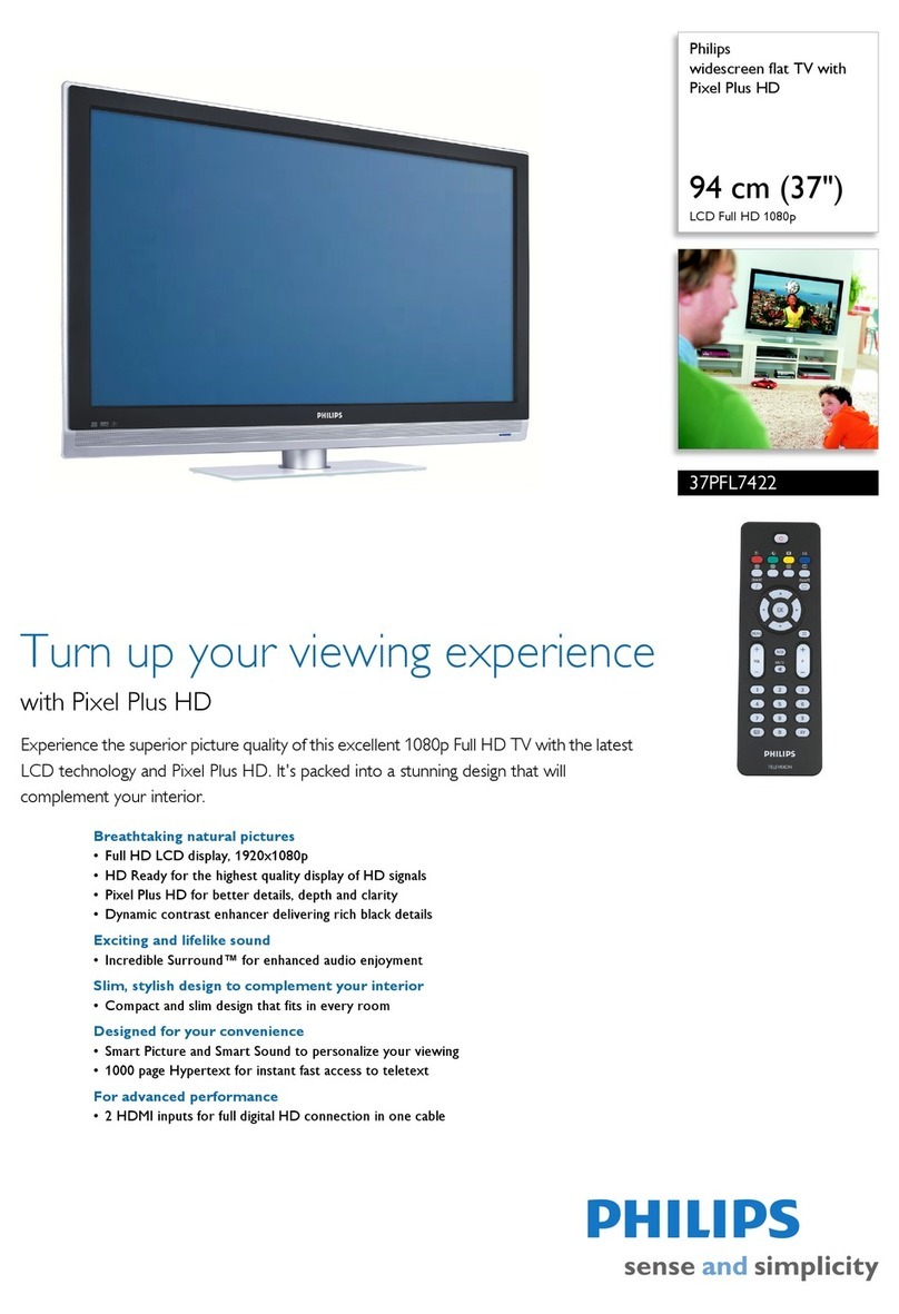 Philips 37PFL7422 User manual