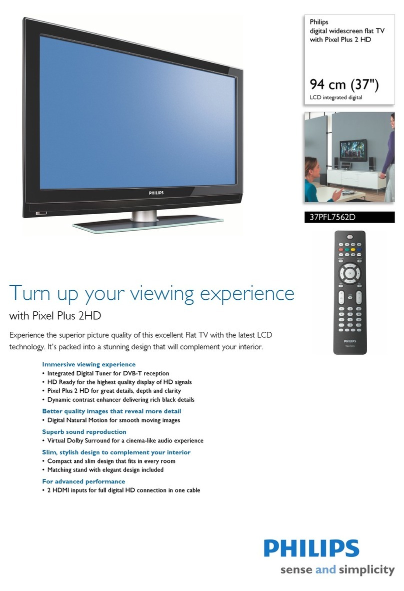 Philips 37PFL7562D User manual