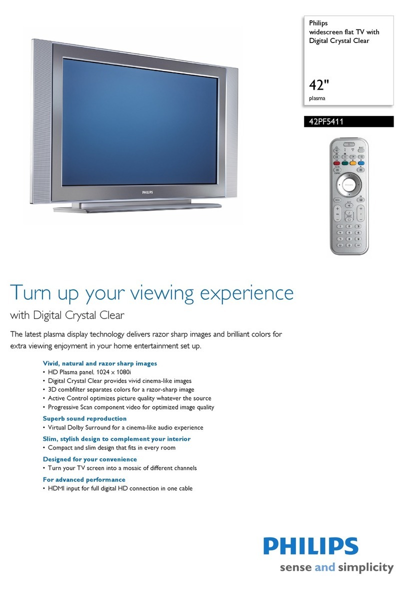 Philips 42PF5411 User manual