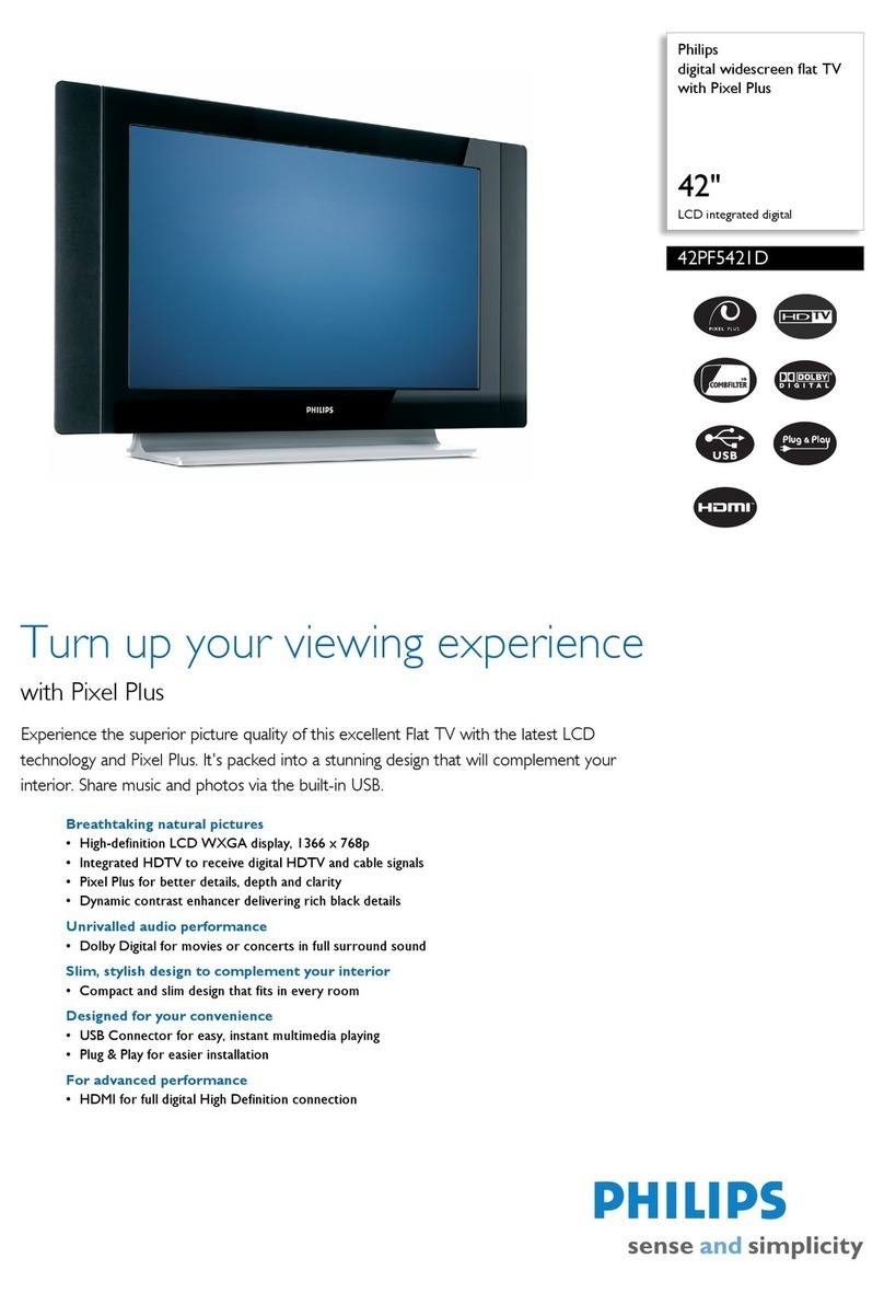 Philips 42PF542ID User manual