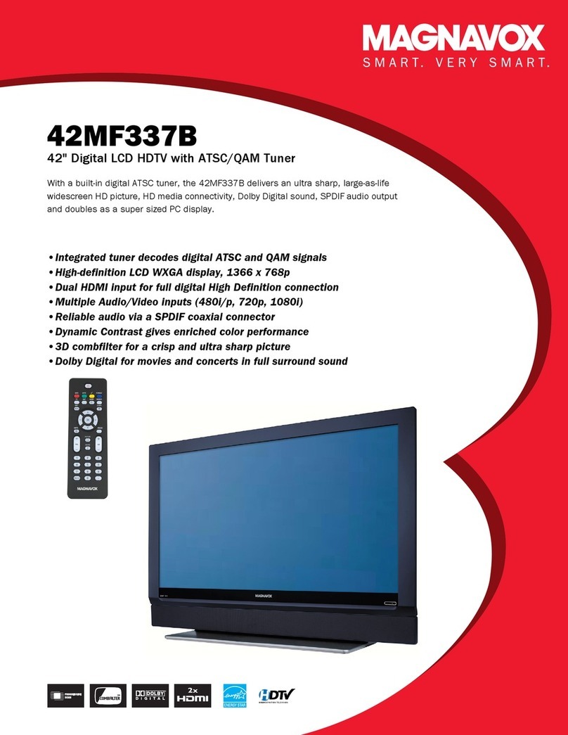 Magnavox 42MF337B - Hook Up Guide User manual