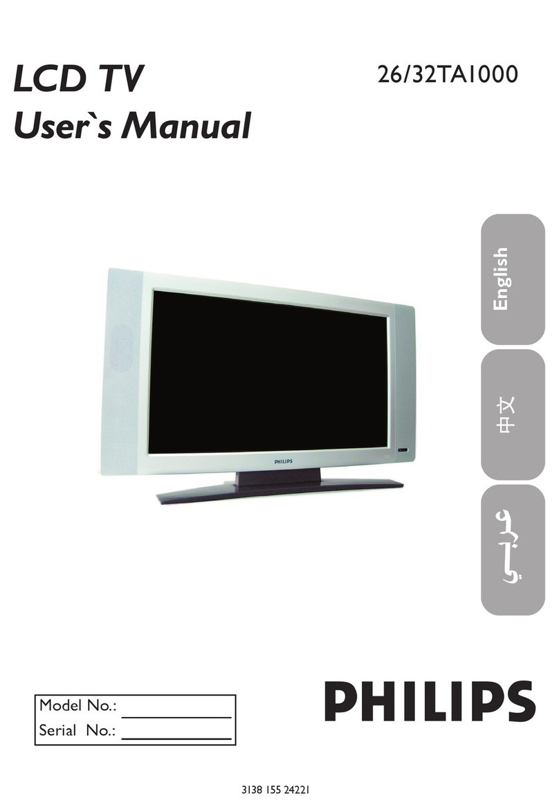 Philips 32TA1000 User manual