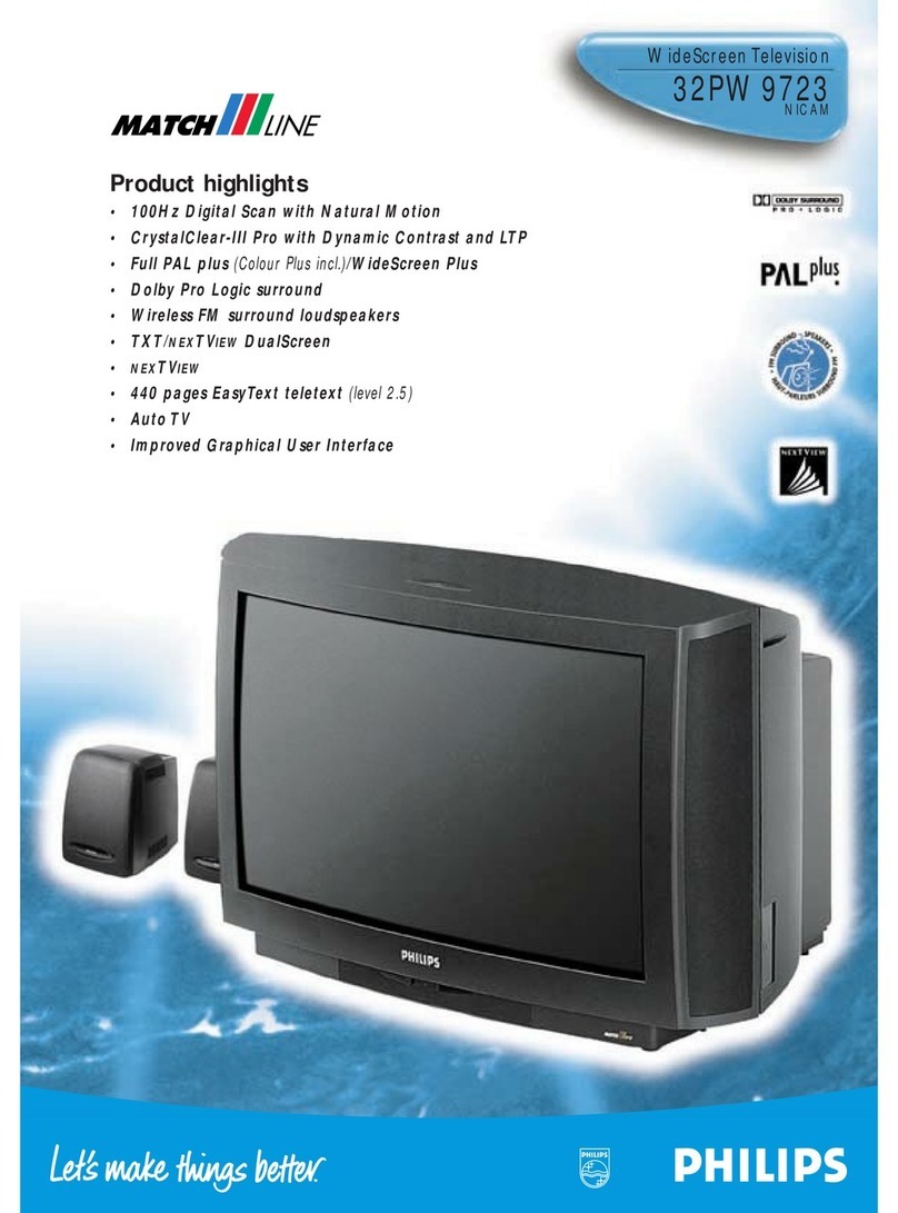 Philips matchline 32PW9723 User manual