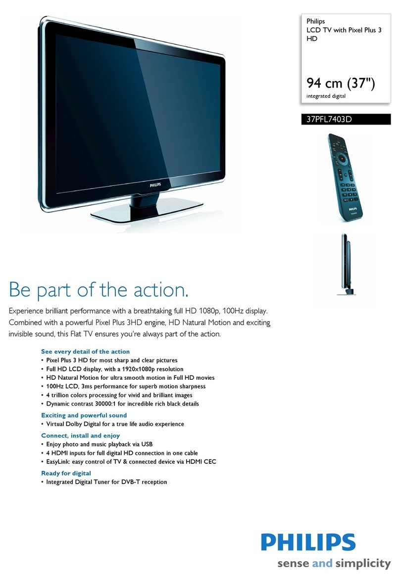 Philips 37PFL7403D User manual