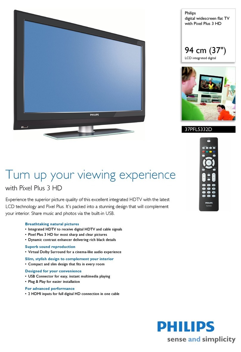 Philips 37PFL5332D - 37" LCD TV User manual