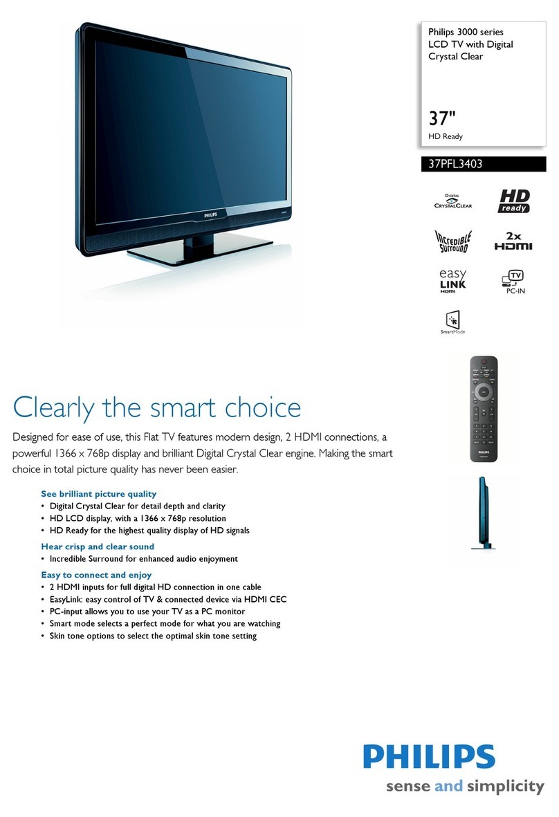 Philips 37PFL3403/93 User manual