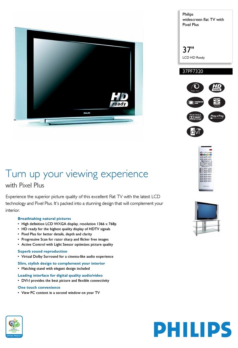 Philips 37PF7320 User manual