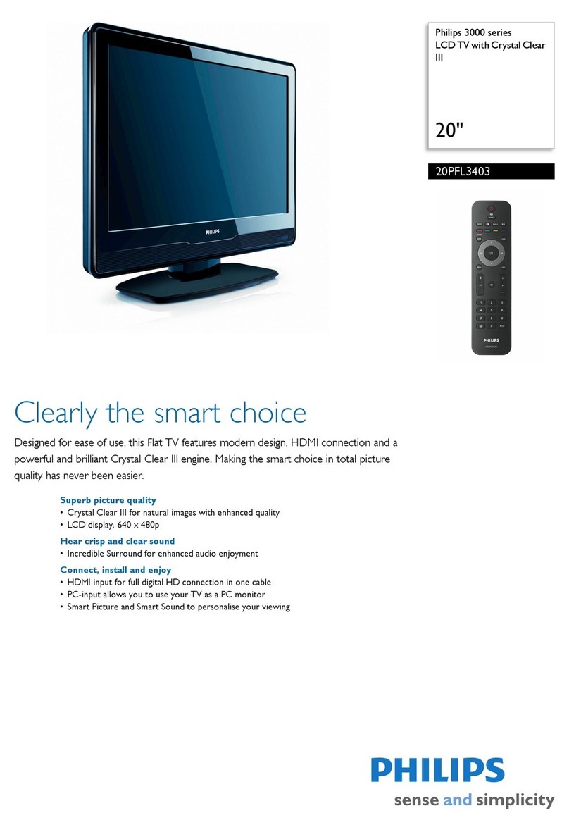 Philips 20PFL3403 User manual