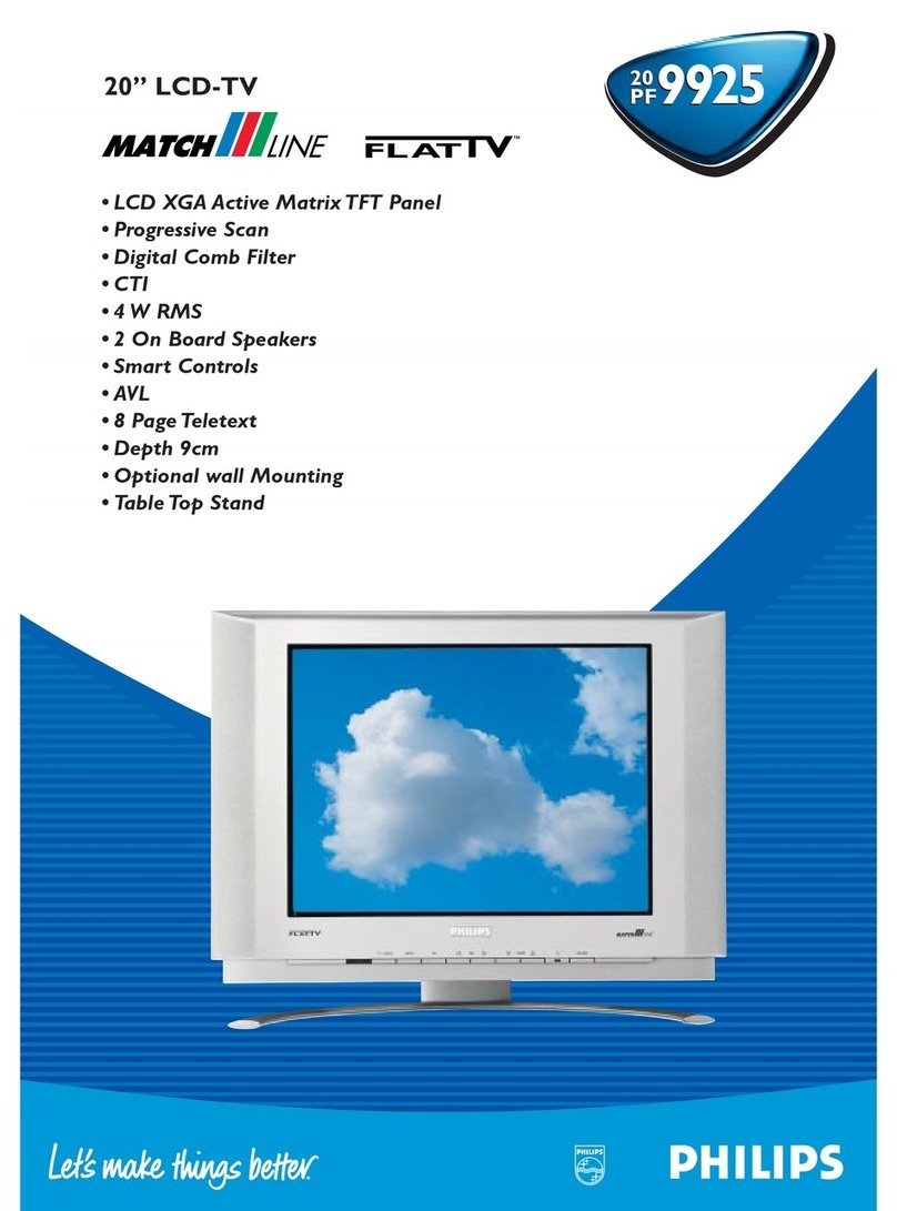 Philips 20-LCD TV 20PF9925 User manual