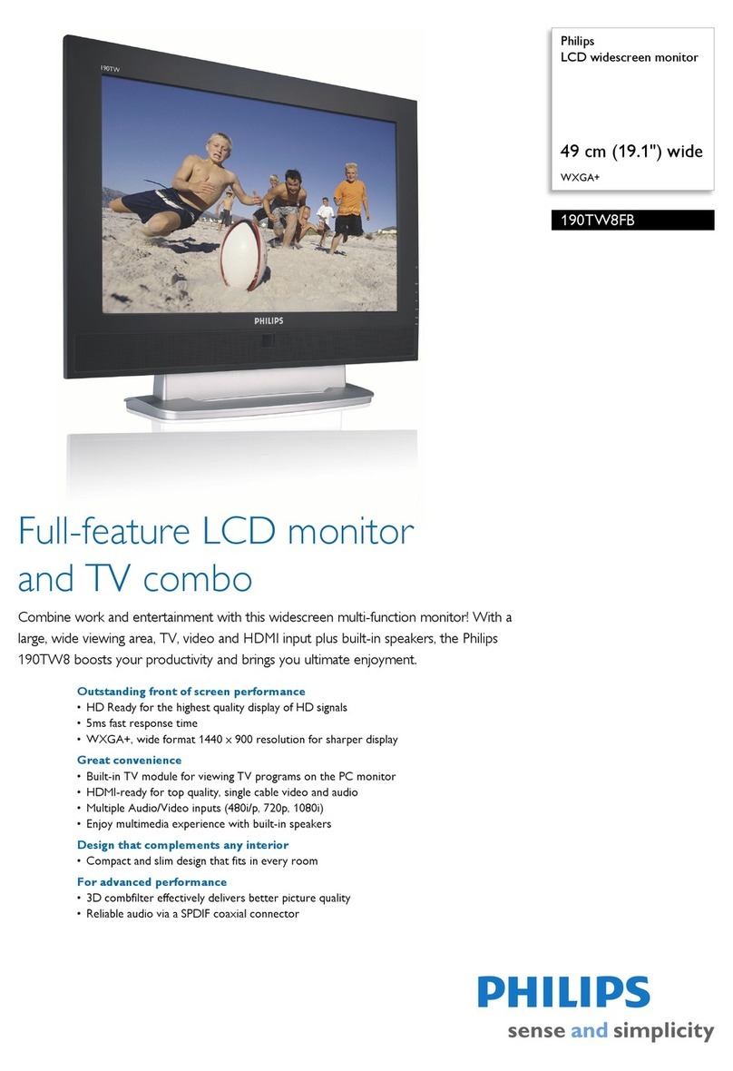 Philips 190TW8FB User manual