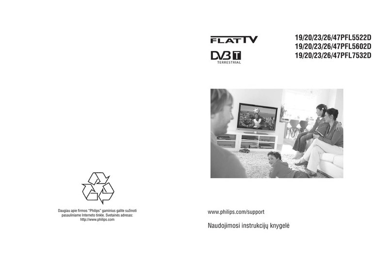 Philips 19/20/23/26/47PFL5522D User manual