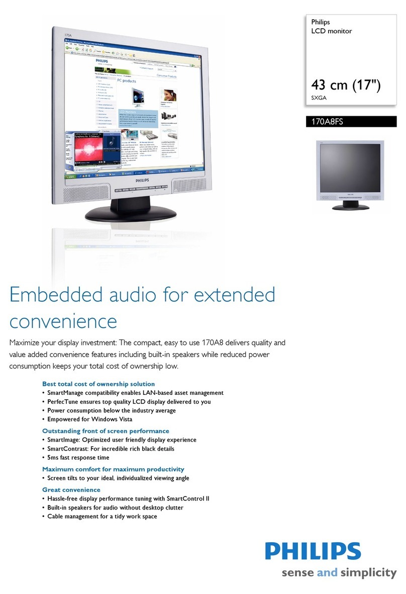 Philips 170A8FS User manual