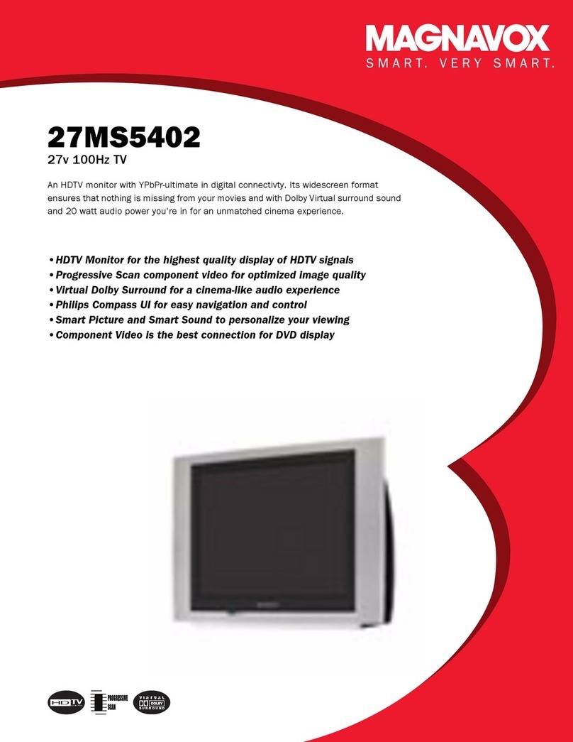 Magnavox 27MS5402 - 27v 100hz Tv Installation instructions