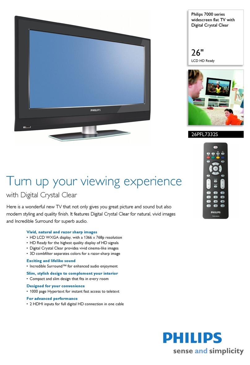 Philips 26PFL7332S User manual