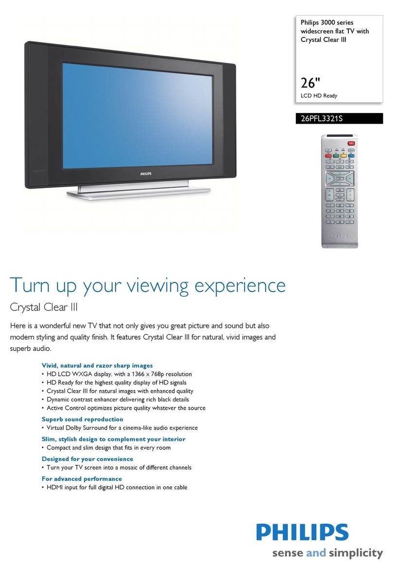 Philips 26PFL3321S User manual