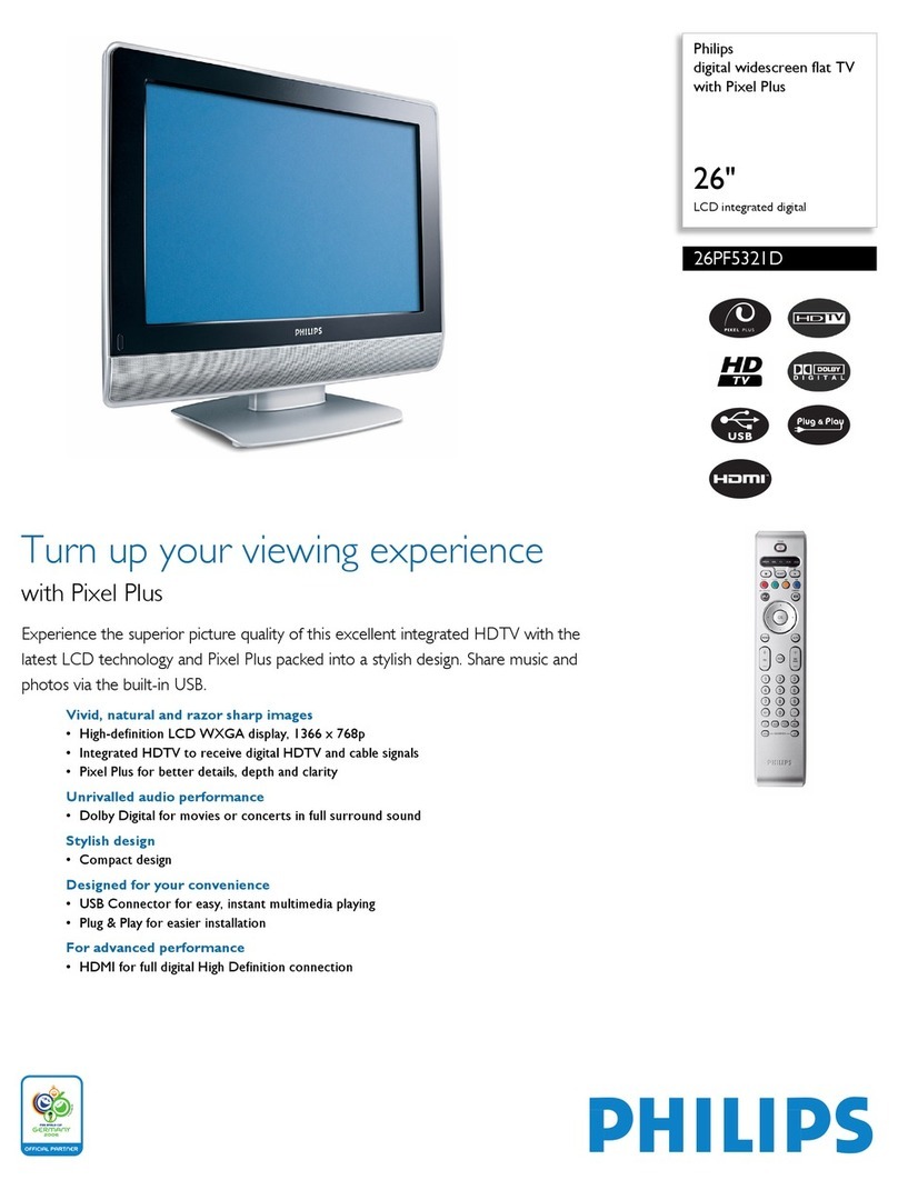 Philips 26PF5321D User manual