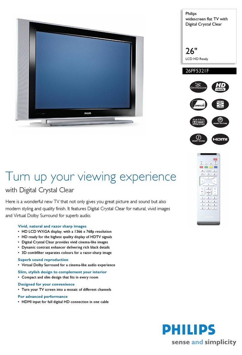 Philips 26PF5321F User manual