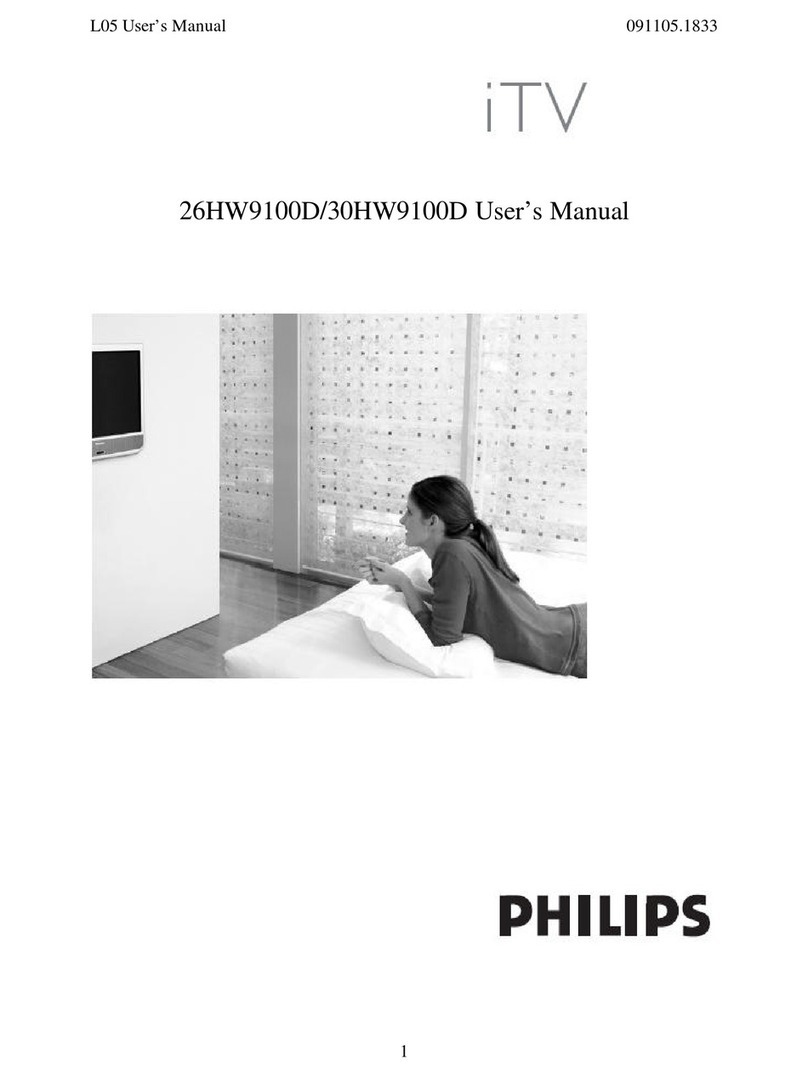Philips 26-REAL FLAT COMMERCIAL WIDESCREEN HDTV... user manual
