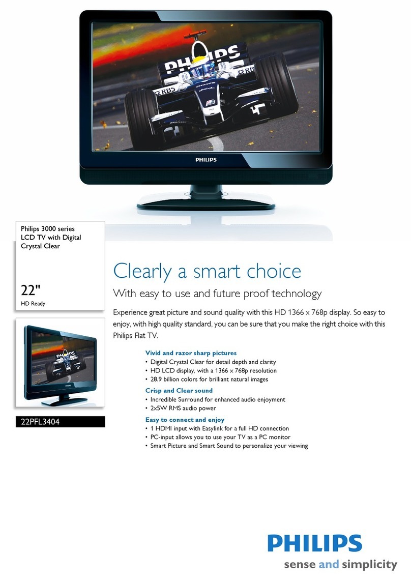 Philips 22PFL3404 User manual Philips 22PFL3404 User manual