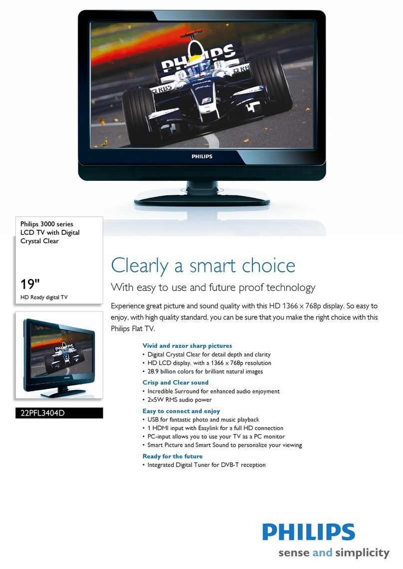 Philips 22PFL3404D User manual