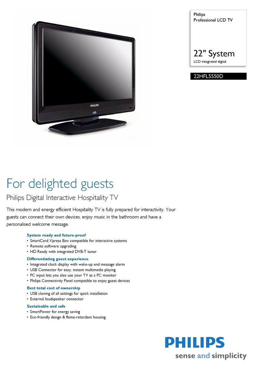 Philips 22HFL5550D User manual